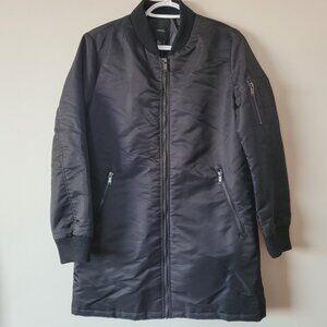 Forever 21 Long Bomber Jacket